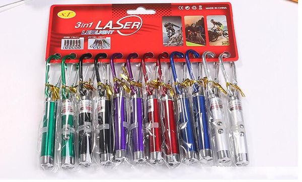 

multi-functional mini 3 in1 led laser light pointer key chain flashlights torch flashlight keychain money detector light laser flashlights