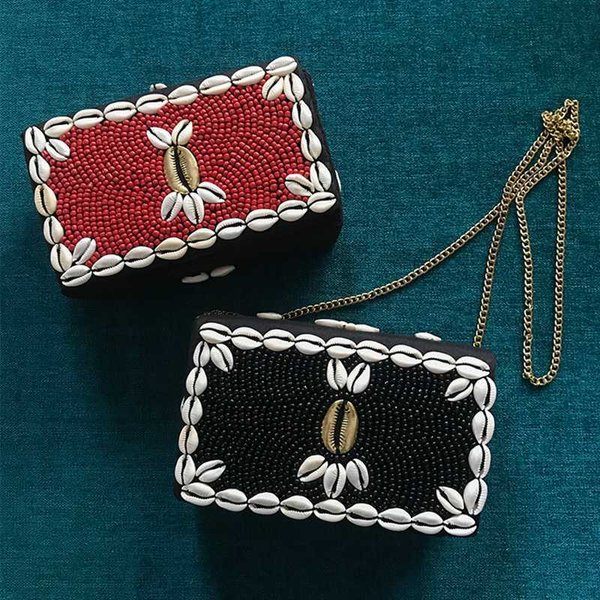 

doyutig стиль женщины руководства nail bead цепь crossbody сумка ручная работа shell маленьких закрылки для мини площади урожая сумка f705