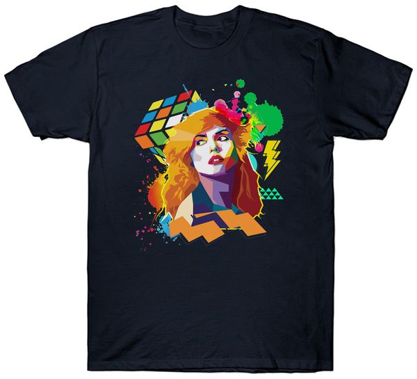 

blondie t shirt pop art music retro vintage birthday rock mens cool o neck t-shirt tee round neck clothes