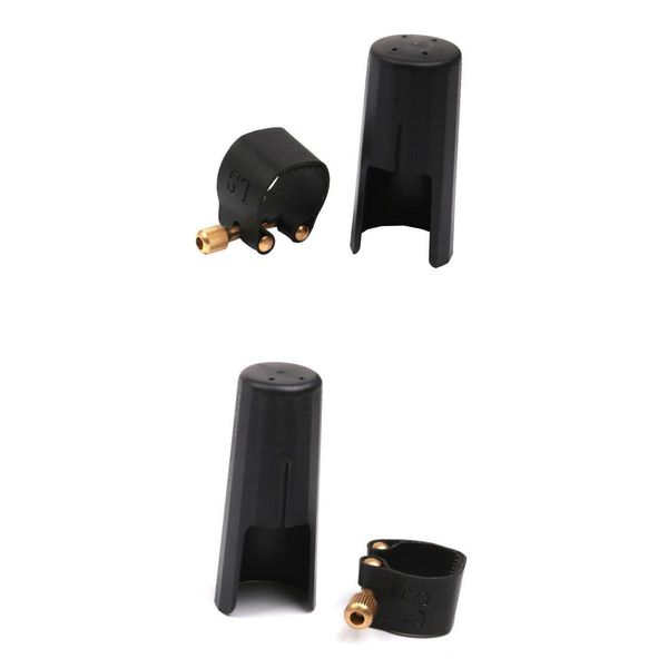 

2sets leather ligature fastener with plastic cap for saxphone mouthpiece