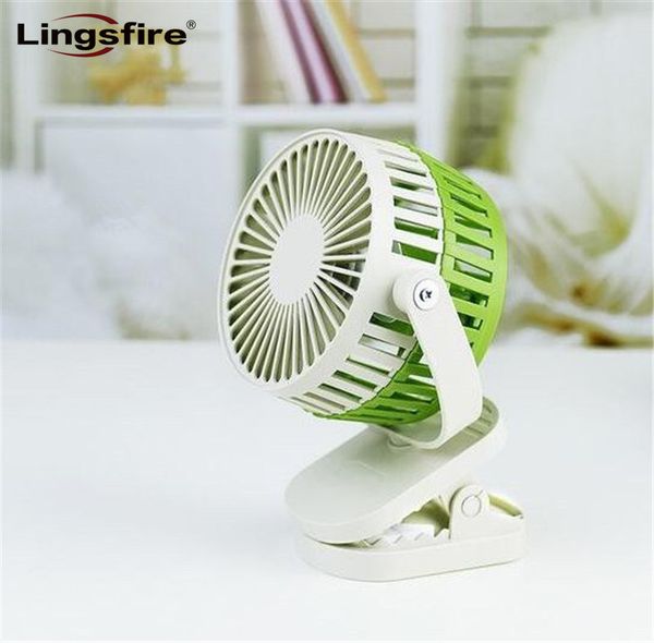 

electric fans portable mini clip fan 360 degree rotate cooler usb rechargeable baby carriage with adjustable wind speed