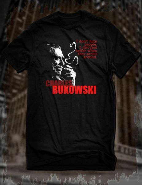 

charles bukowski tee t shirt beat generation tee poet novelist writer t-shirt full-figured