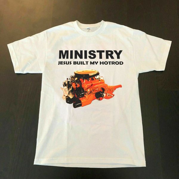 

министерство иисус built my hotrod смешная тенниска рубашка новый top