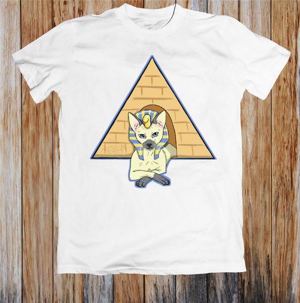 

egyptian cat t-shirt homme plus size tee shirt