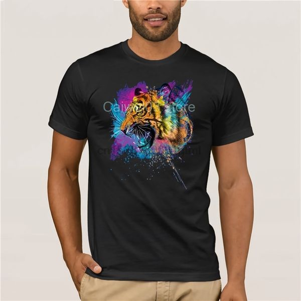 

sports mans t-shirt crazy tigerby olga shvartsur mens fun casual print t-shirt