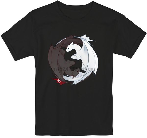 

how to train your dragon 3 light fury and toothless t shirt s-5xl men and women