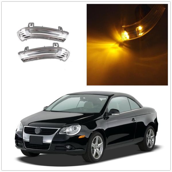 

2pcs x led mirror light for vw eos 2006 2007 2008 door side led mirror turn signal indicator lights