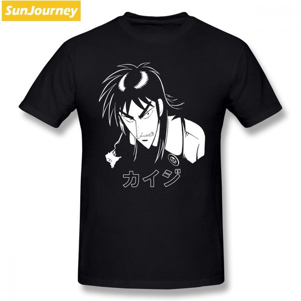 

new designing men's t-shirt kaiji anime death note short sleeved cotton o-neck oversize t shirt for man tshirt