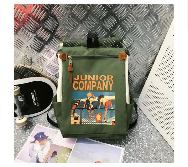 

горячие продажи мода рюкзак унисекс сумка школа стиль высокой qaulity холст мультфильм student campus backpacks ранг популярная 2020