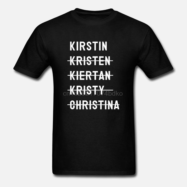 

мужчины футболка kirstin кристен kiertan kristy chrisina женщины футболка