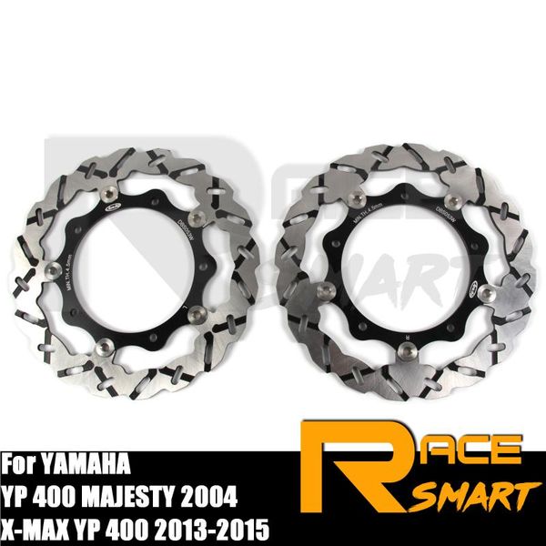 

for yp400 majesty 2004 motorcycle cnc floating front brake discs rotors brake disks x-max yp 400 2013-2020 2014 x-max