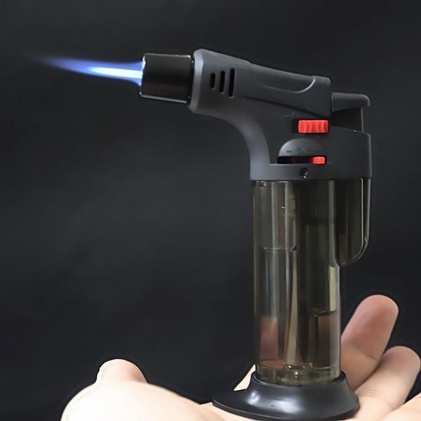 

torch lighter outdoor adjustable bbq kitchen torch butane jet torch windproof spray gun picnic cooking flame ignition tool