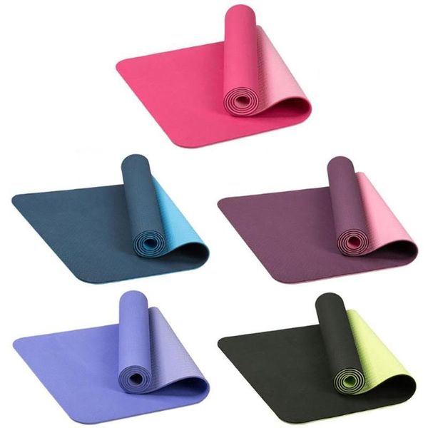 

anti-slip tpe gym home outdoor fitness exercise workout pilates yoga mat carpet
