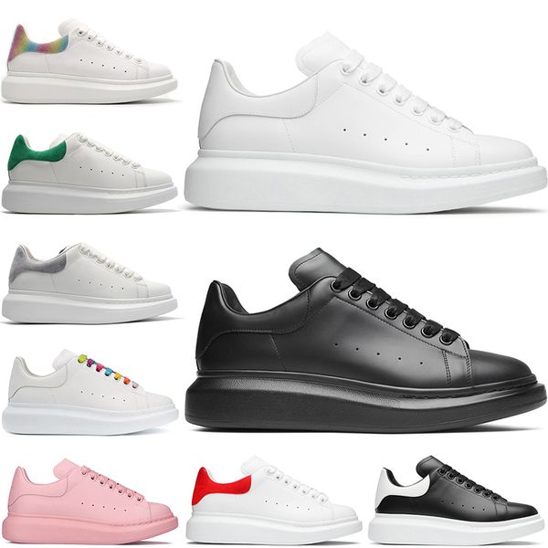 

casual shoes white black leather suede comfortable reflective flat skateboarding triple blackn seakers trainer sports size 36-44