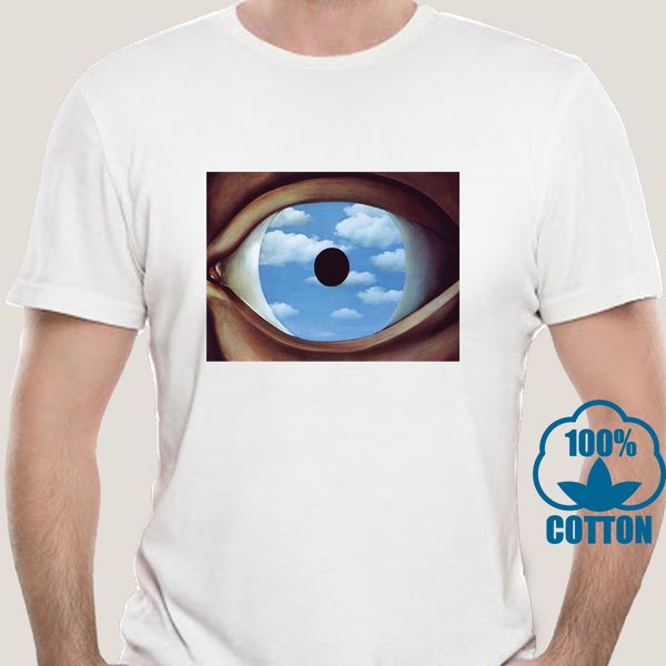 

1995a the false mirror t shirt by rene magritte men t-shirt