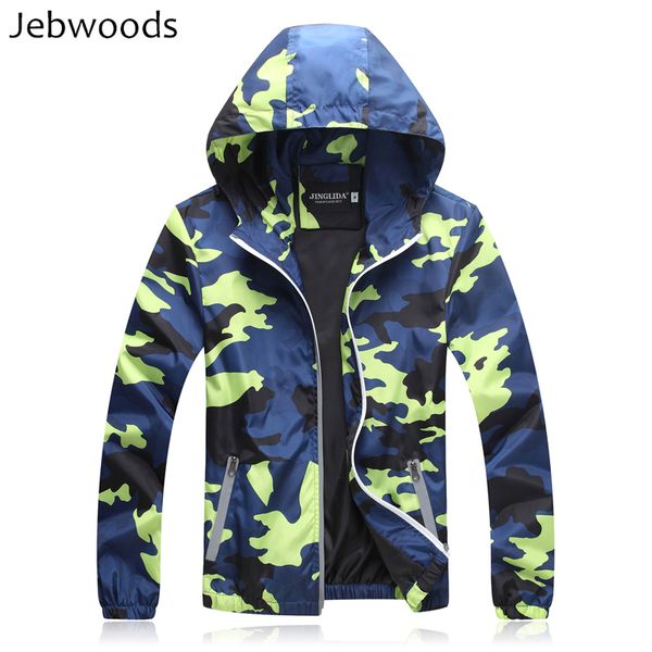

summer jacket men thin slim fit hooded lightweight camouflage waterproof jackets army male windbreaker camo jacket man, Black;brown