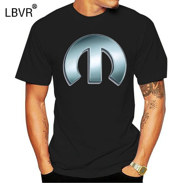 

new fashion casual men t shirts mopar logo printed graphic round neck cotton black
