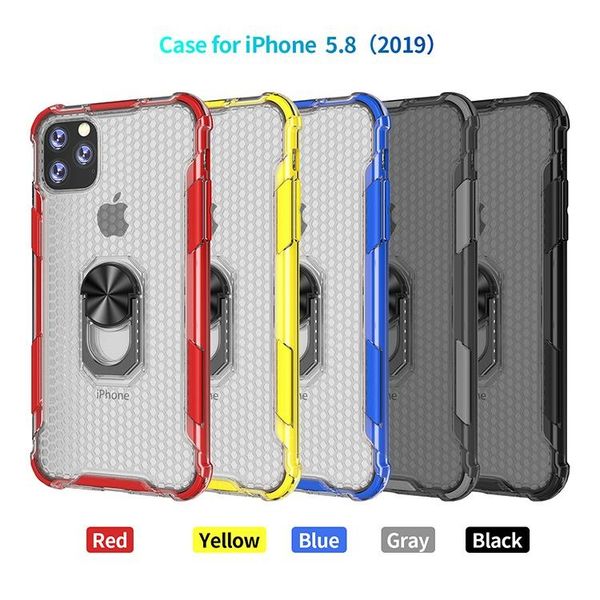 

2 in 1 fitted case cear cell phone case for iphone 11 pro max 2019 back cover hybrid armor cases for samsung galaxy note 10 pro s10 plus