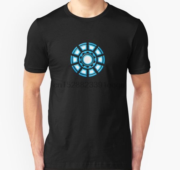 

men short sleeve tshirt arc reactor comic hero superheroes t shirt women t-shirt