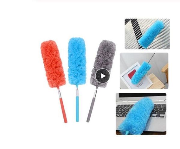 

2020 adjustable microfiber dusting brush extend stretch feather home duster air-condition car furniture household cleaning brush