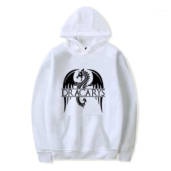 

long sleeve sportswear with pockets male apparel dracarys designer mens hoodies the song of ice mens, Black