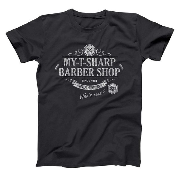 

my t sharp barber shop funny classic barbershop coming america old school 80s 90s movie humor mens summer print t shirt