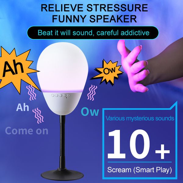 

funny bluetooth speaker flapping sound relieve stress creative colorful lights soundbar rubber hifi subwoofer support tf card
