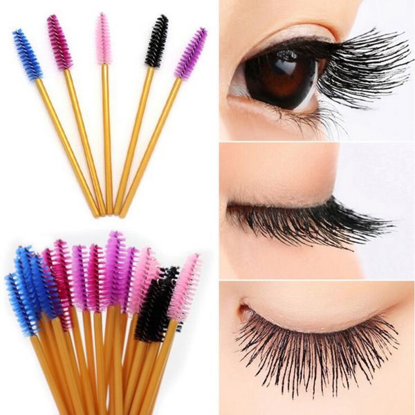 

makeup brushes 50pcs/pack micro eyelash disposable mascara wands applicator comb beauty tool