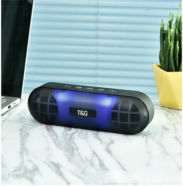 

led flash light bt bluetooth speaker 10w stereo subwoofers outdoor wireless portable loudspeaker hifi soundbox fm radio tf music box tg148