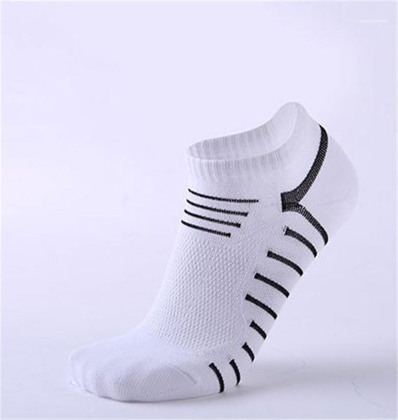 

size male clothing mens sports socks athletic striped print ankle length breathable socks spring summer free, Black