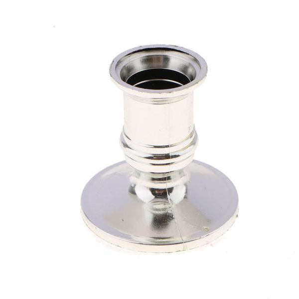 

2020 taper candle holders traditional shape fits standard candlestick silver 2x set
