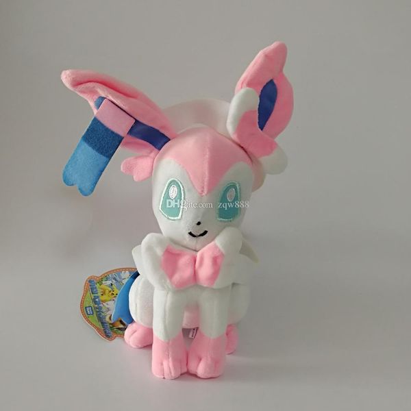

высокое качество 100% хлопок sylveon eevee плюшевые игрушки для детского отдыха лучшие подарки 8" 20см оптовые