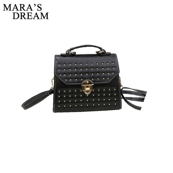 

mara's dream 2020 new women's bag fashion korean version of the rivet lock bag shoulder messenger