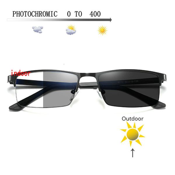 

new sunglasses pchromism prescription glasses men chameleon myopia glasses with degree -1.0 -1.25 -1.5 to -4.0 fml, Silver