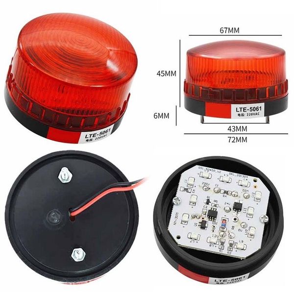 

traffic light 12v/24v/220v alarm flashing small style strobe warning signal lamp