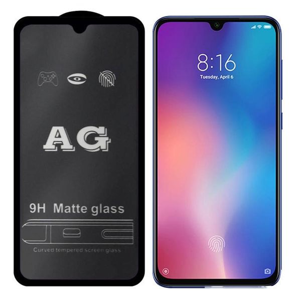 

ag matte 9h tempered glass for samsung galaxy a10 a20 a30 a40 a50 a60 a70 a90 a51 a71 a91 full cover screen protector anti-fingerprint film