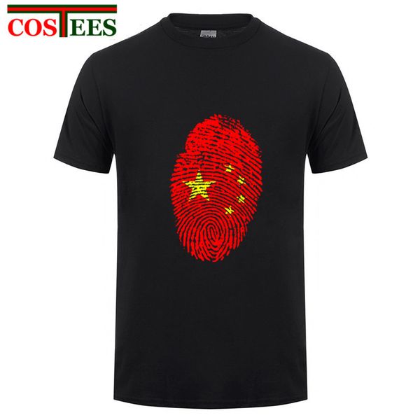 

great print china fingerprint flag t shirt women men overseas chinese patriotic t-shirt abroad patriotism tshirt camiseta hombre