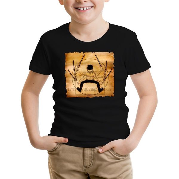 

one piece roronoa zoro as da vitruvian man parody t-shirt - fu harajuku t shirt fashion classic unique