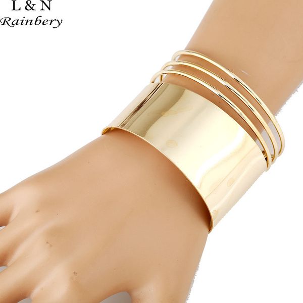 

rainbery cuff bracelets for women vintage bangle bohemian multilayer wide bracelets&bangles femme wholesale fashion jb0489, Black