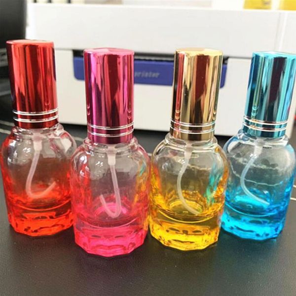 

storage bottles & jars parfum atomizer portable spray perfume bottle colorful cosmetic container empty glass travel 12ml makeup tools 25pcs/