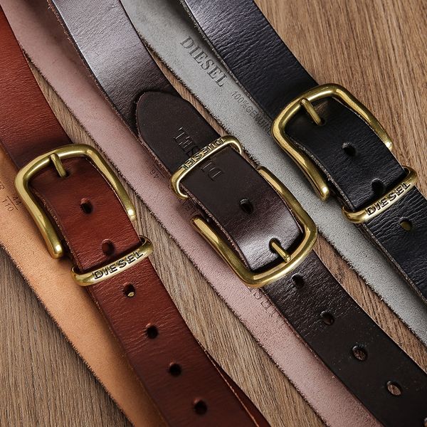 

genuine leather and jeans belt ins men's belt old casual jeans cowhide casual f7bcj, Black;brown