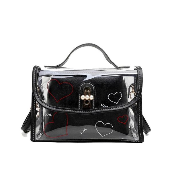 

2020 women bags transparent handbag clear pvc jelly small tote messenger bags female crossbody shoulder clutch