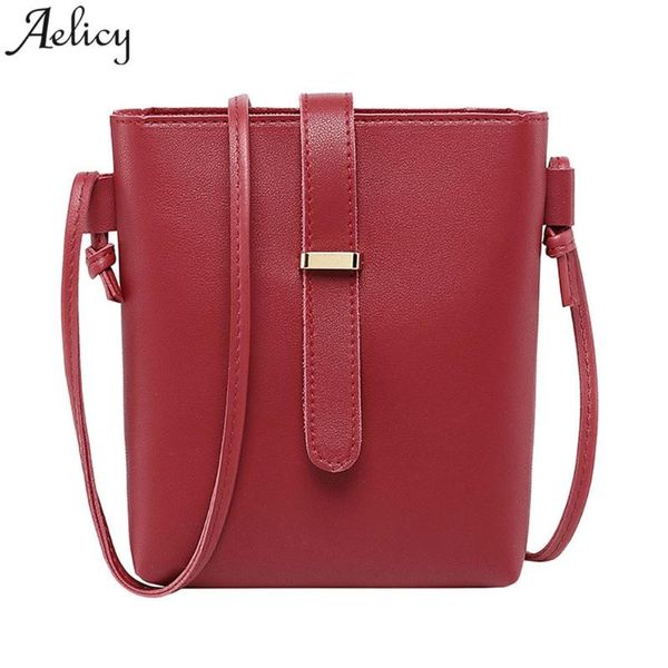 

aelicy women bag shoulder bag simple leather girls bucket bags torebka damska women carteras mujer de hombro y bolsos bolsas
