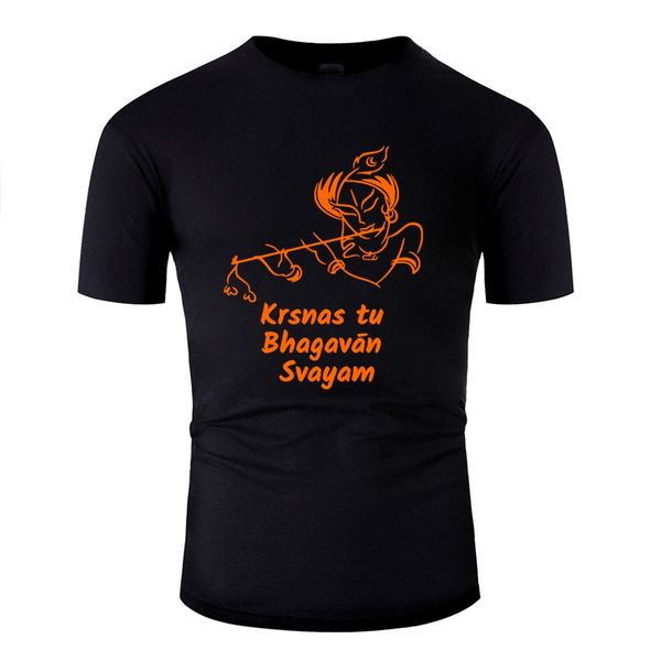 

vintage krsnas tu bhagavan svayam tshirt men hilarious t-shirts novelty short-sleeve