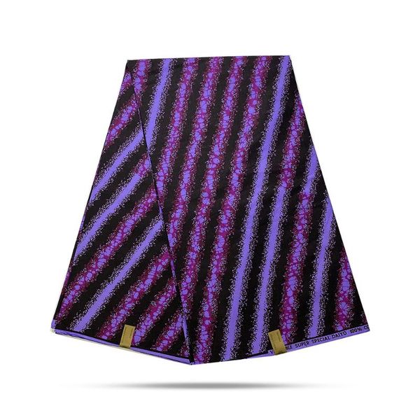 

2020 new arrival 100% cotton ankara real wax hollandais fabric african real wax fabric 6 yards, Pink;blue