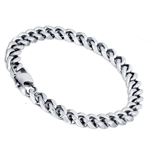 

charm for bracelet mens cuban link chains on the steel bracelet black stainless steel fashion gold chain bracelets hip hop rock