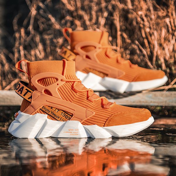 

vip link new high-casual sneakers flying weaving high end sock shoes men flexible high street footwear 2020 zapatilla