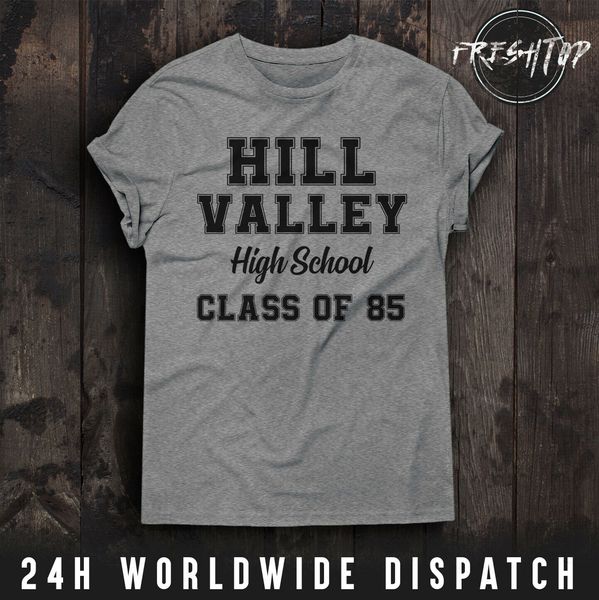 

back to the future тенниска hill valley high school marty mcfly док эммет браун