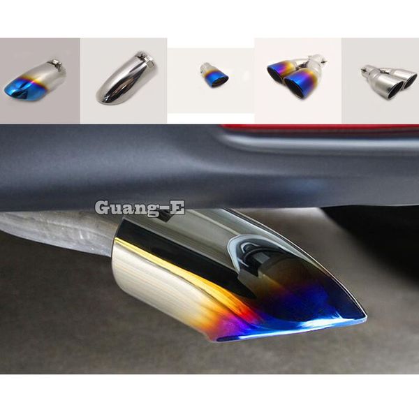 

manifold & parts for kicks 2021 car body protect cover stainless steel muffler pipe outlet dedicate exhaust tip tail 1pcs