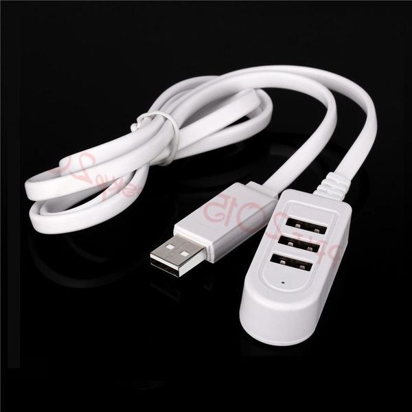 

splitter usb cable 1.2m 30cm 3 ports cables for samsung htc mp3 pc android phone